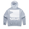 Raglan Surf Co Womens Block Relaxed Pullover Hood