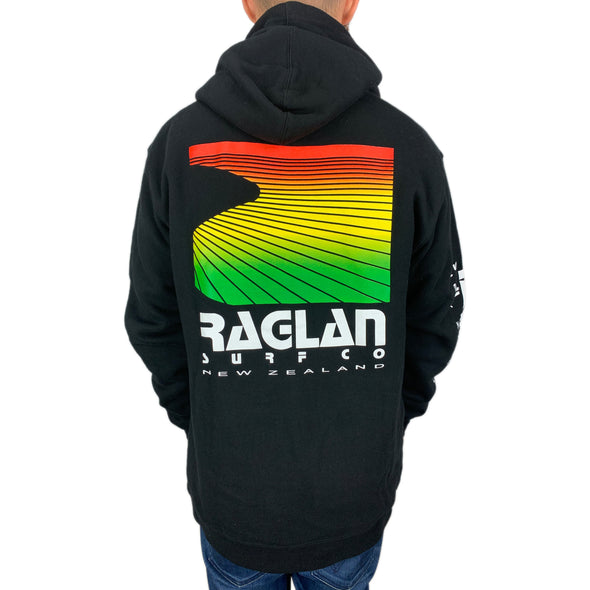 Raglan Surf Co Block Rasta Pullover Hood