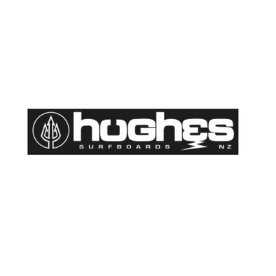 Hughes Surfboards Text Logo Sticker