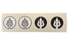 Hughes Surfboards Circle Trident Sticker Sheet