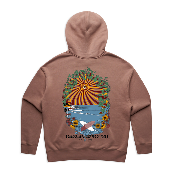Raglan Surf Co x Lucy Collab Womens Pullover Hood