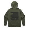 Raglan Surf Co Mens Block Relaxed Pullover Hood
