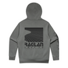 Raglan Surf Co Mens Block Relaxed Pullover Hood