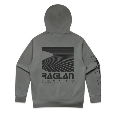 Raglan Surf Co Mens Block Relaxed Pullover Hood