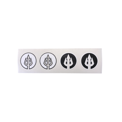 Hughes Surfboards Circle Trident Sticker Sheet