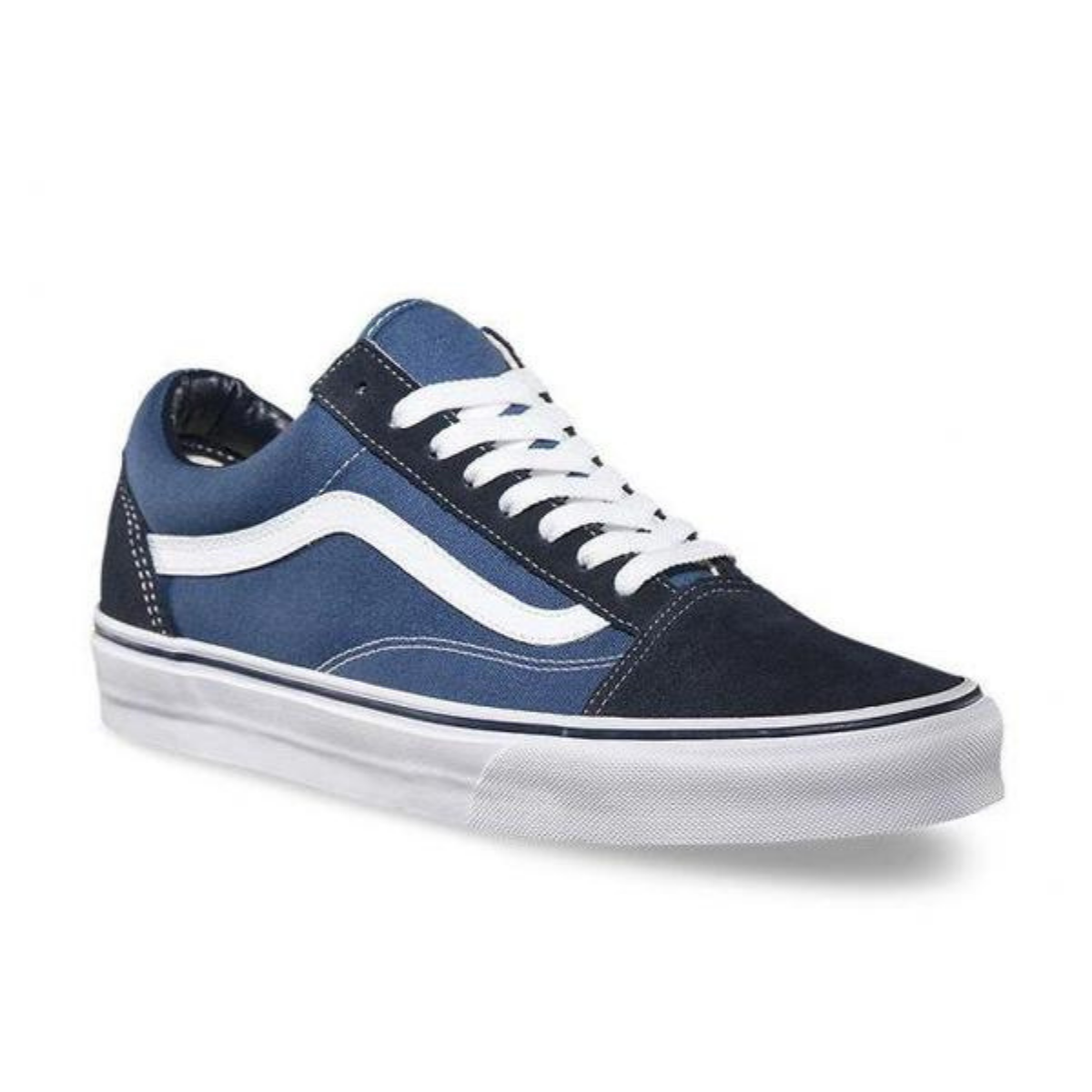 Black and navy old skool vans best sale