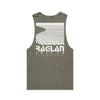 Raglan Surf Co Block Stone Wash Muscle Singlet